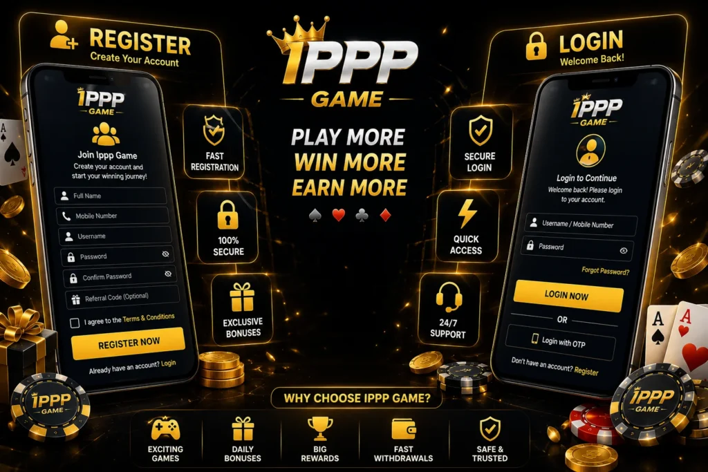 Ippp Game register, login