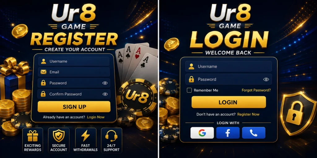 Ur 58 Game register, login